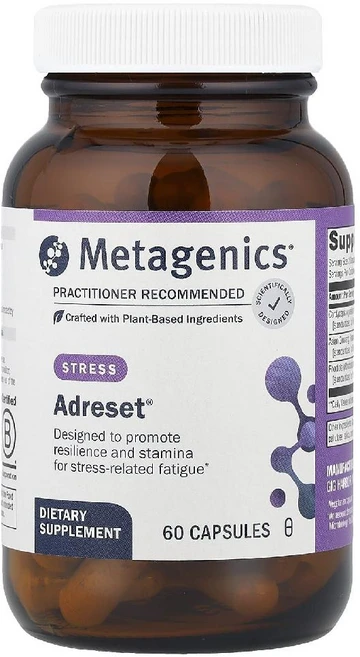 메타제닉스 Adreset 캡슐 60정 홍경천 로디올라 아시아인삼뿌리추출물, 60 개, 1개 - 쿠팡