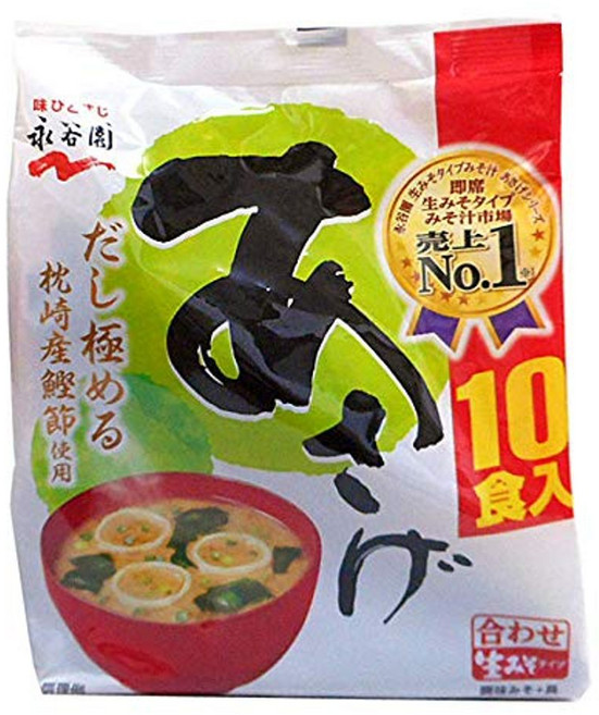 나가타니엔 아사게 미소시루 일본된장국 10개입 181g 5개입, 5개