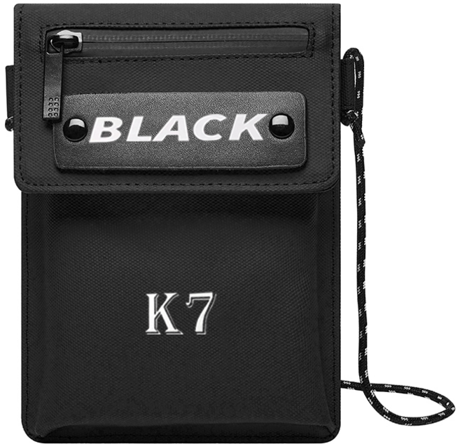 BLACK K7 남녀공용남 여성핸 크로스미니백 방수 간편하고 가벼운 드폰가방 크로스백