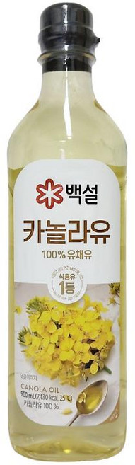 원하프카놀라유라이트900ml/백설총알배송, 1개, 900ml