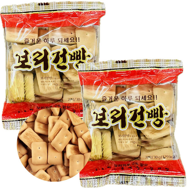 GloRyHy 추억의 고소하고 담백한 보리건빵, 30g, 126개