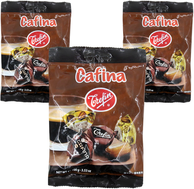 Trefin 咖啡夾心糖, 100g, 3袋