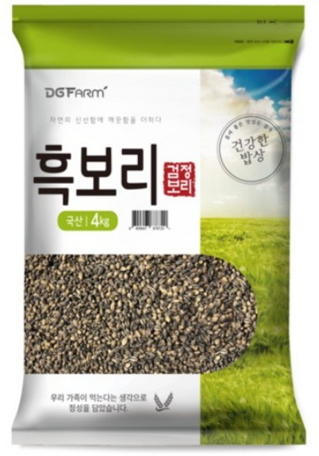 건강한밥상 국산 흑보리쌀, 4kg, 1개