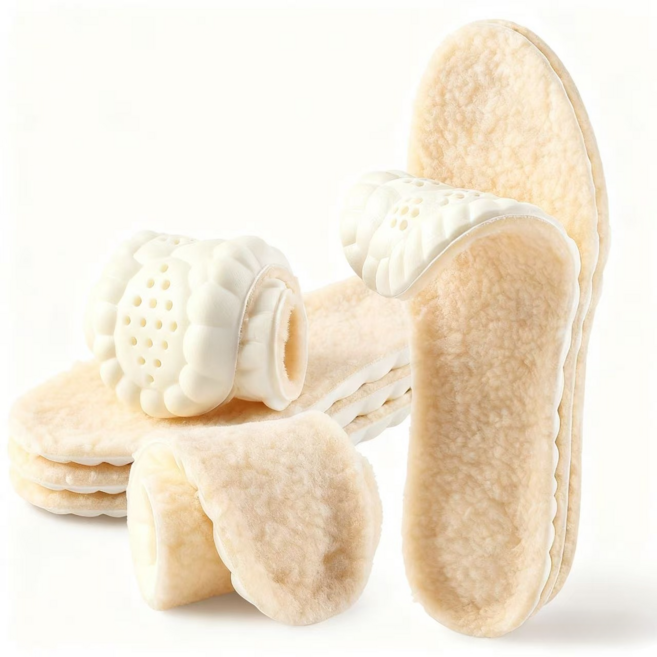 보드라운 울로 편안하고 따뜻한 겨울 깔창 2족