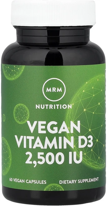 MRM Nutrition 비건 비타민D3 2 500IU 베지 캡슐 60정 Nutrition (MRM 뉴트리션), Vega 베가 MRM Nutrition 엠알엠뉴트리션, 1개 - 쿠팡
