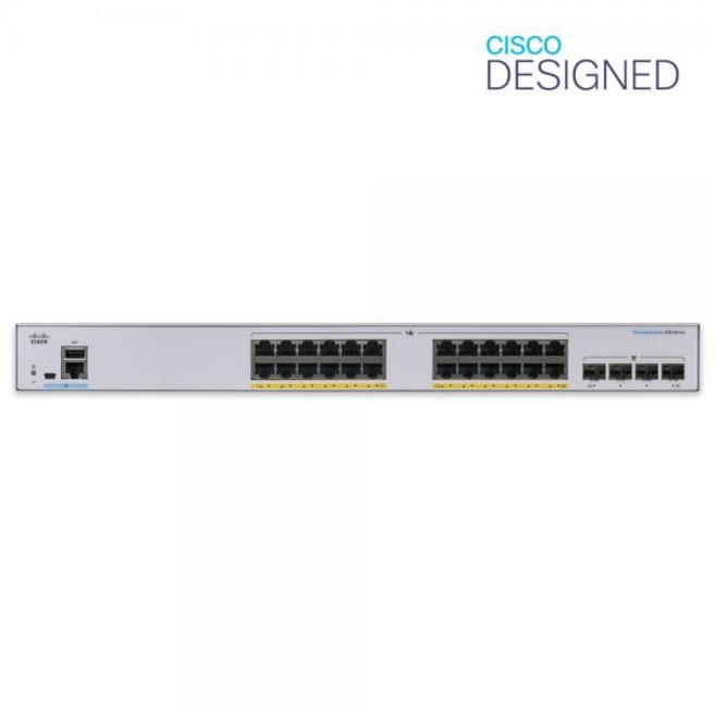 시스코 CBS250-24P-4G-EU CISCO 스마트 PoE 스위칭허브 기가24포트+4SFP 195W, 1개