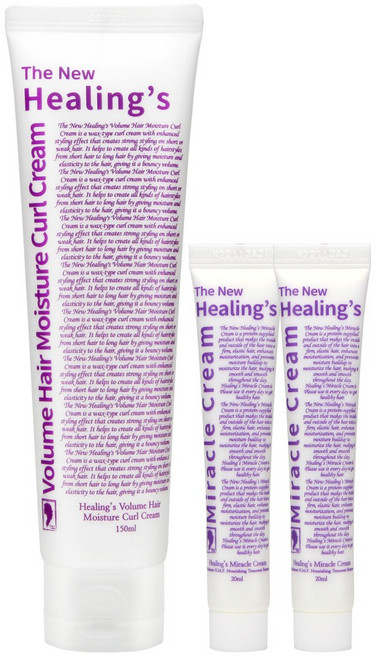 모에타 더뉴힐링스 볼륨헤어 모이스쳐 컬크림 150ml (힐링스 미라클크림 20ml 2개), 1개