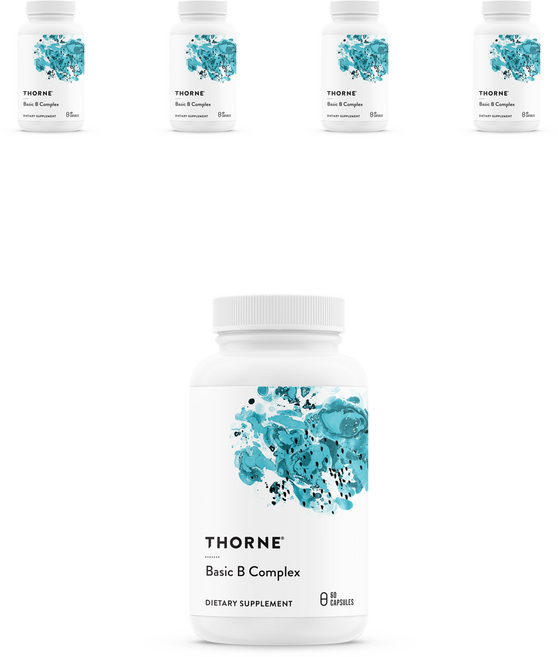 쏜리서치 베이직 B 컴플렉스 캡슐, 60정, 5개