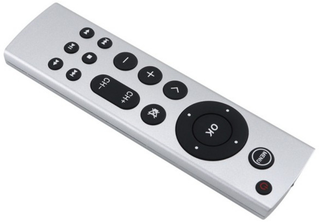 애플 TV 4K/HD A2169 A1842 A1625 A1427용 음성 기능 없는 범용 교체 리모컨, 1개