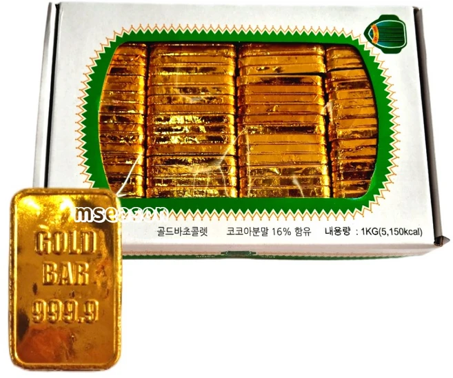 미니 골드바 초콜릿, 92개, 10.8g - 쿠팡