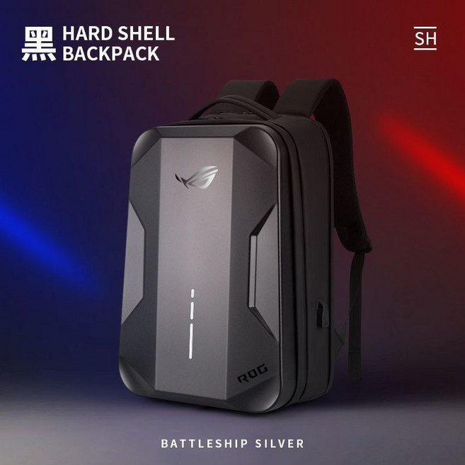 에이수스 로그 스트릭스 터프 a14 비보북 s16 젠북 노트북 가방 하드 백팩, 16인치, 15 블랙 그라디언트 ROG 백팩, 1개