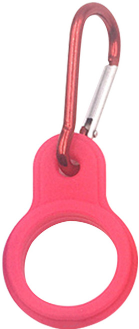 주전자 매달려 버클 Carabiner 실리콘 스포츠 물병 홀더 야외 캠프 휴대용 요소, 03 Red, 1개