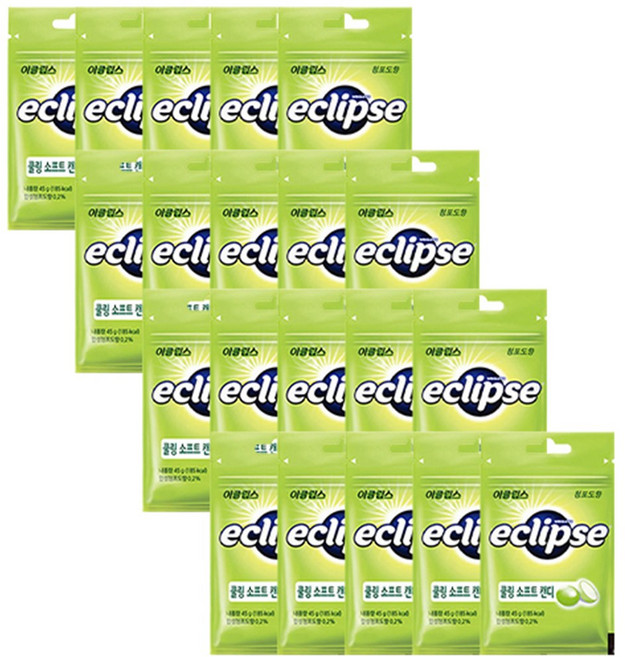 이클립스 쿨링 소프트 캔디 청포도45g, 45g, 80개