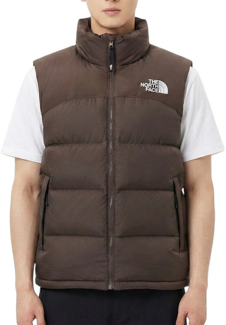 노스페이스 남녀공용 패딩조끼 퍼피 온볼