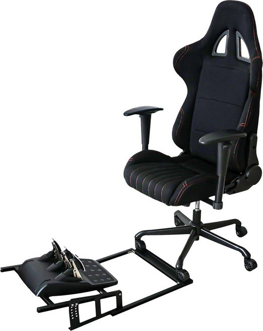 PEIN 레이싱 & 비행 시뮬레이터 페달 마운트 Logitech 로지텍 Thrustmaster Fanatec 파나텍 MOZA 모자 용 고강도 조절식 스탠드 책상 게임용 의자에, PEIN 레이싱 & 비행 시뮬레이터 페달 마운트 Log