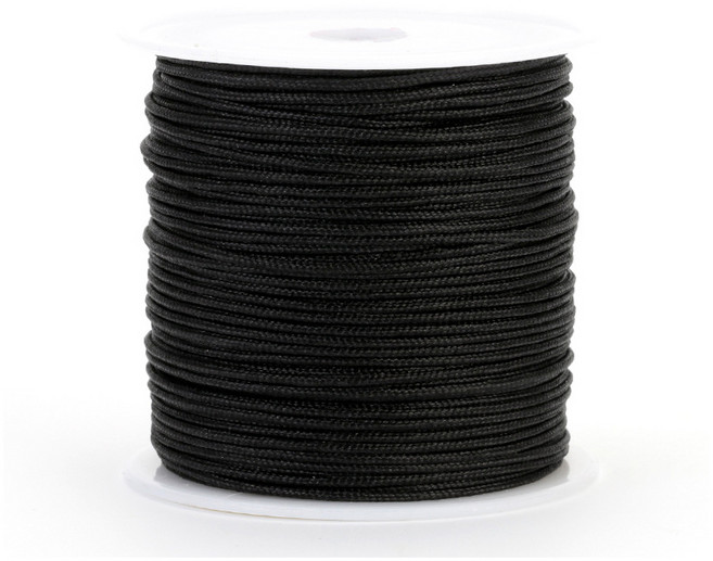 디어플레이스 1.5mm 매듭실 매듭끈 40m, 1개, 09 블랙