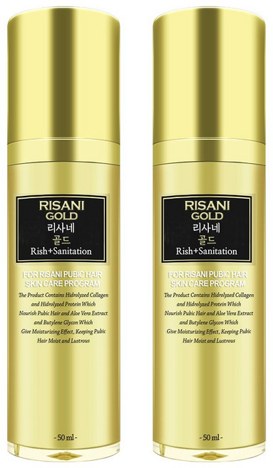 리사네 골드 헤어 두피 에센스 토닉 영양제 무모증 빈모증 발모제, 2개, 50ml