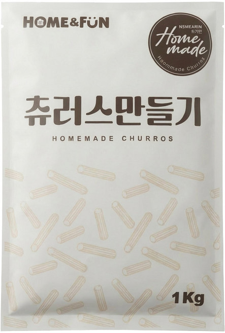 홈앤펀 츄러스 메이커 기계 반죽 파우더 틀 홈베이킹 간식 짤주머니, 1개