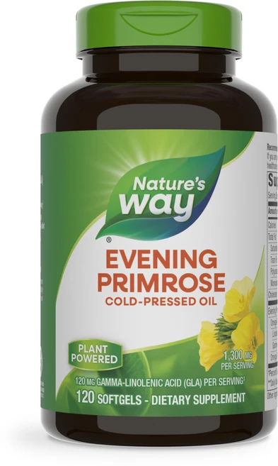 네이쳐스웨이 EFA 골드 이브닝 프림로즈 1300mg 소프트젤, 120정, 1개 - 쿠팡