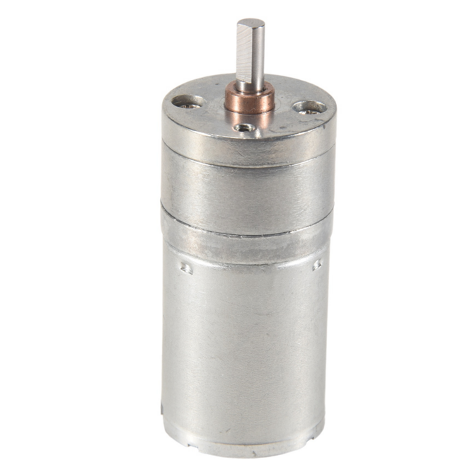 25GA-370 DC 12V 미니 기어 박스 모터 속도 감소 기어드 전자 잠금 장치 (300rpm), 은, 1개