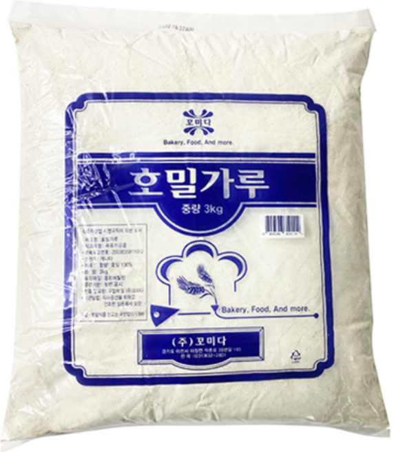 푸드올마켓_ 꼬미다 호밀가루 3kg, 3개