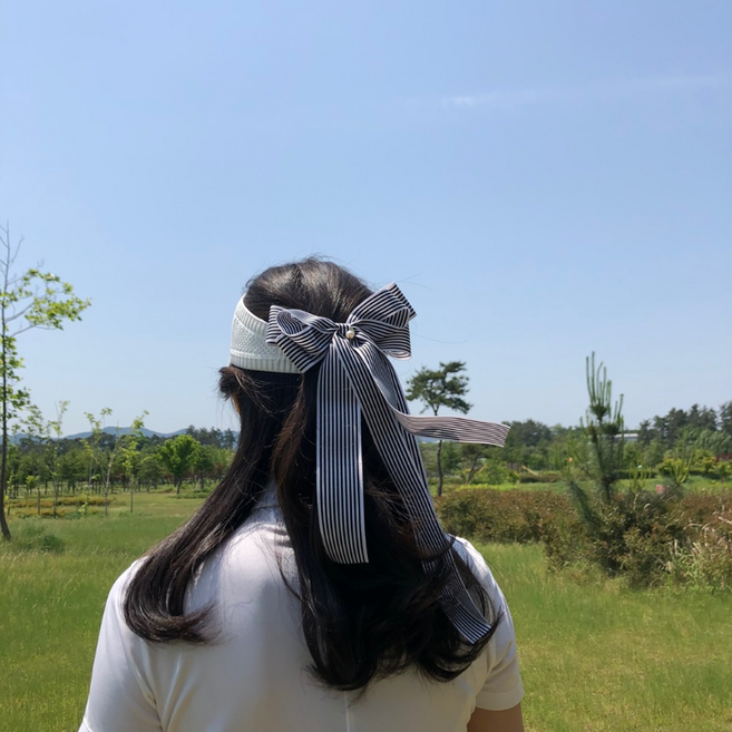 골프 럭스 빅 스트라이프 진주 보석 헤어핀 여성 머리핀