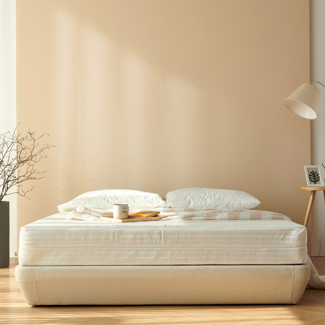 인테리어레시피 뉴노멀 호텔 침대 파운데이션 투매트리스 프레임 방문설치, 아이보리 뉴노멀 침대파운데이션