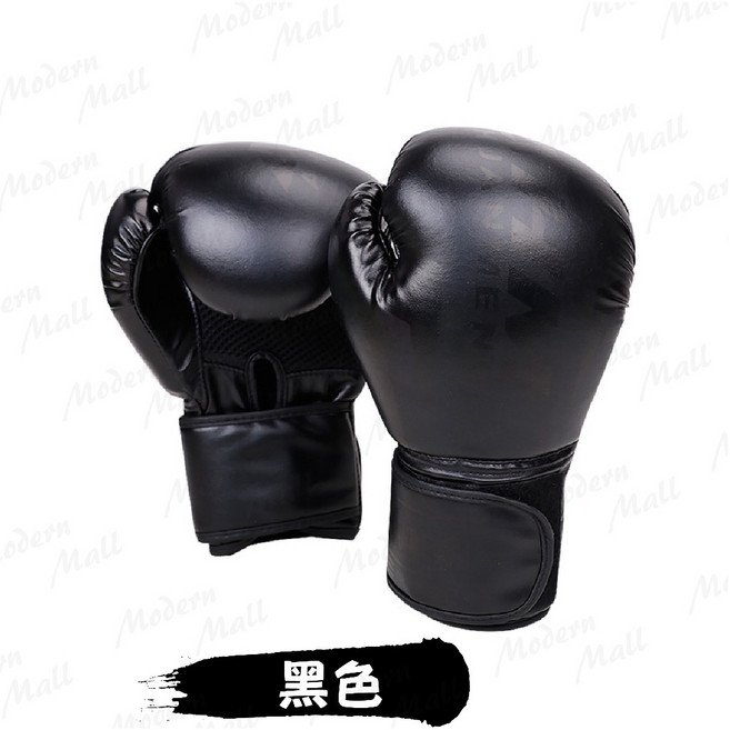 拳擊手套【高品質．加厚內膽 】拳套 拳擊 10oz 12oz 14oz, 拳擊手套／黑色一對,１０oz, 1個
