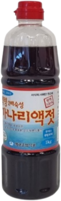 백령도 까나리액젓 원액100% 2배숙성 신안천일염 고순도 최상급품, 1개, 1kg