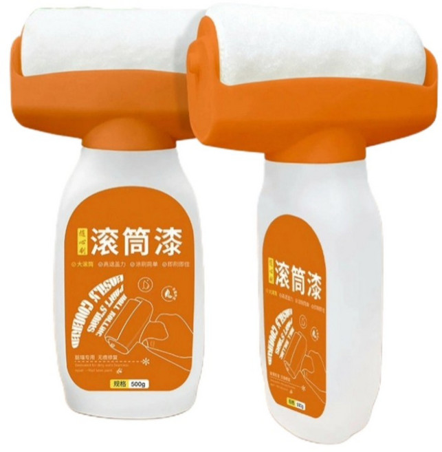 滾筒漆 無痕修補, 白色, 2個, 500ml