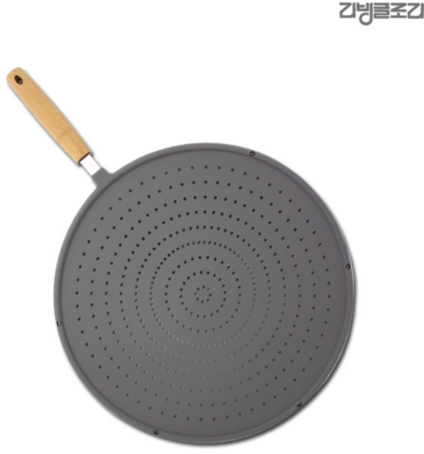 리빙글로리 우드핸들 실릴콘 후라이팬커버 30cm 다용도덮개, 단품, 1개