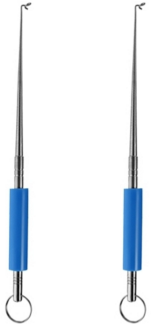 NOV- 훅 리무버 2개 낚시 바늘 빼기 제거 도구 공구 용품, 상세페이지 참조