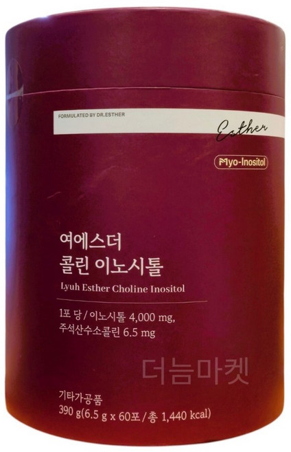 여에스더 콜린 미오 이노시톨 + 슬라이더 지퍼백 1매 증정, 60개입, 6.5g