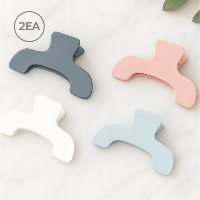 에버리즈 북 스토퍼 고정 집게 북클립, 2개, 스카이+화이트(SW)