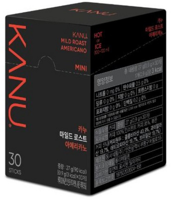 맥심 카누마일드미니 0.9gx30T, 900mg, 1개입, 30개