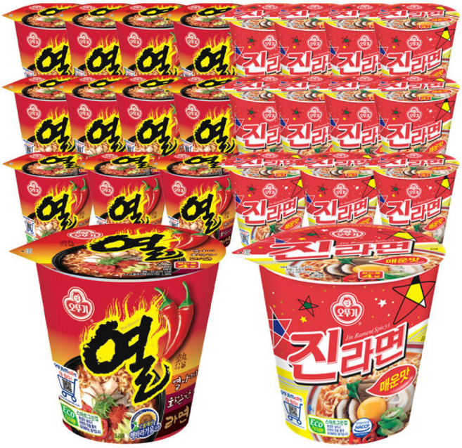 블루존 소컵세트(진라면 매운맛8개+열라면 소컵8개), 1개