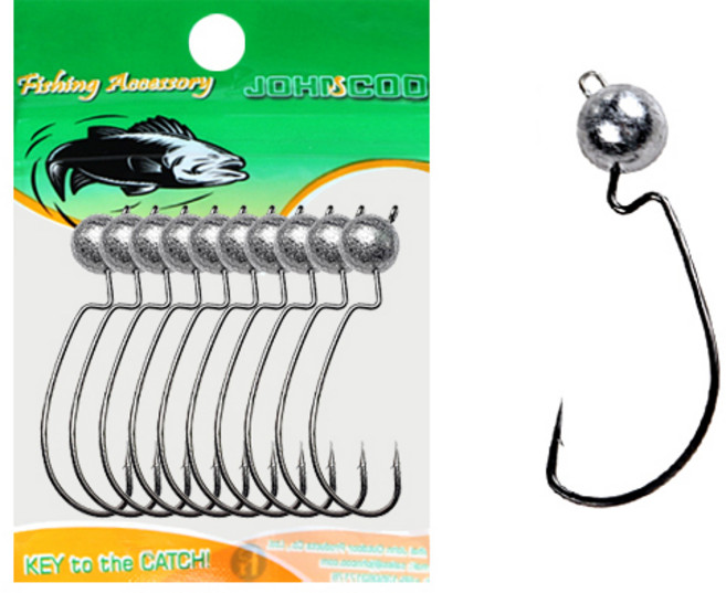 리치킹 마이크로 스위밍 지그헤드 볼락 배스 락피쉬, 3g (1/8oz), 1개, 10개입