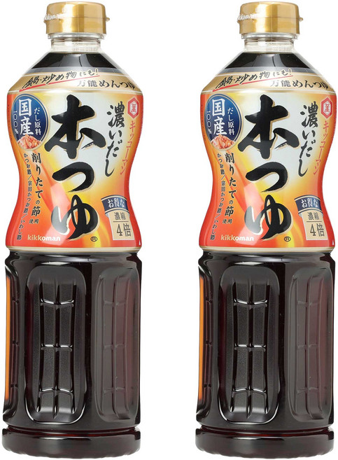 기꼬만 진한 육수 혼쯔유, 1L, 2개