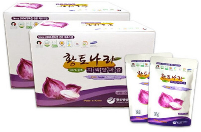 무안 황토나라 자색 양파즙 120포, 120ml, 120개