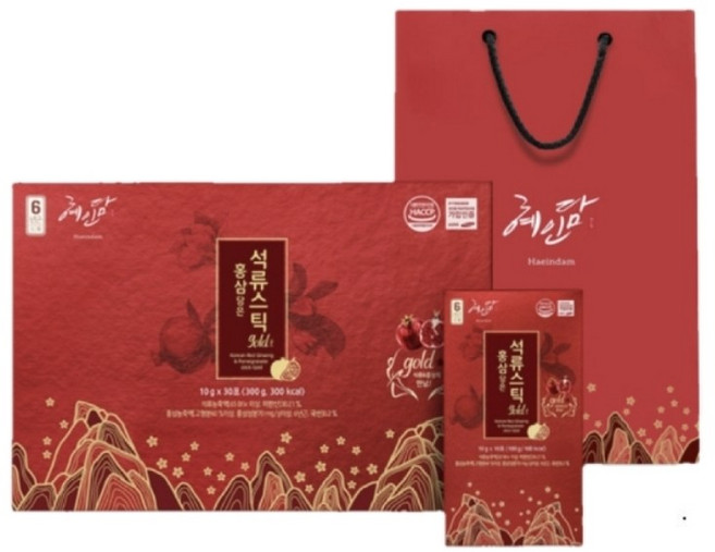 혜인담 홍삼담은 석류스틱 골드 30포, 300g, 1개