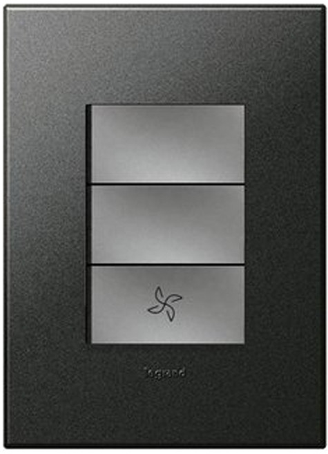 아테오 1로 스위치 그라파이트 3구 하단 FAN 사각, 1개