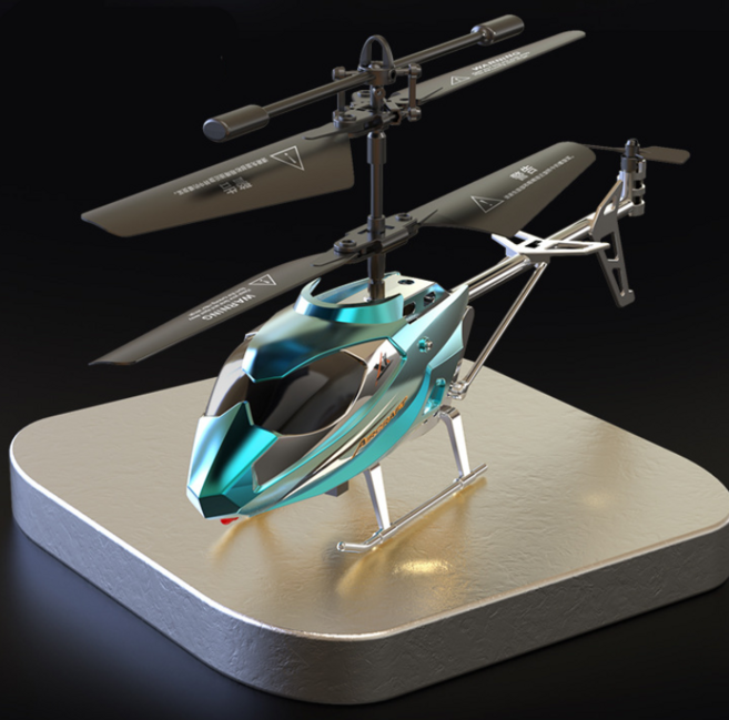 遙控直升機 遙控飛機 遙控飛行器 飛機 遙控飛行玩具, 藍色(3.5通), 1個