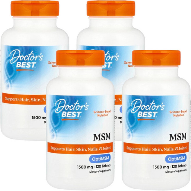 닥터베스트 msm 식이유황 1500mg 120정, 4개