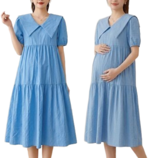 해피인뉴 빅카라 임산부 겸용 원피스 빅사이즈