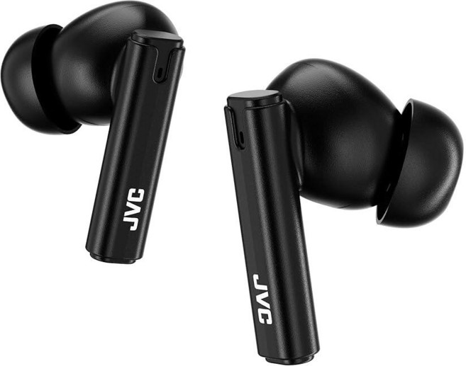 JVC 울트라 컴팩트 트루 와이어리스 이어버드 헤드폰 총 12시간의 배터리 수명 13mm 드라이버로 사운드 USB-C 연결 - HAB5TW (화이트), HAB6TB