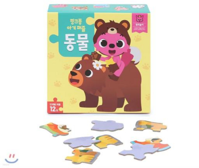 핑크퐁 아기 퍼즐 : 동물, 스마트스터디, 상세내용 참조
