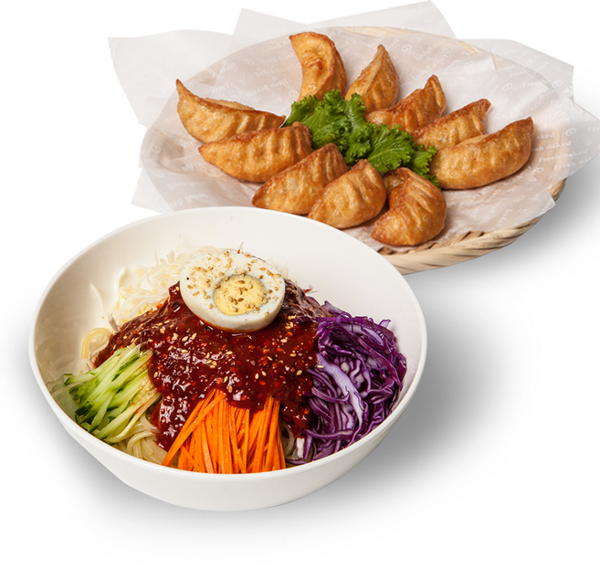 보영만두 고기군만두480g + 쫄면 2인 세트(중간맛), 990g, 1세트