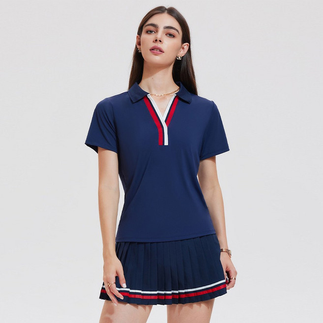 Zebeer 여성 쿨스트레치 골프 티셔츠 흡습속건 기능성 폴로 스포츠의류