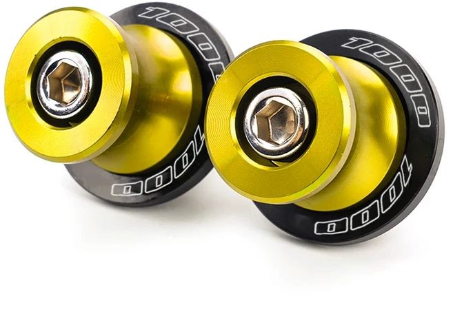 아스라다 SUZUKI GSXS 750 1000 GT 오토바이 액세서리 스탠드 나사 스윙 암 슬라이더, 10 Gold-1000