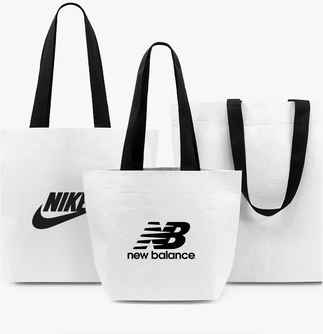 화이트 리유저블백 에코백 주문 제작 타포린 가방 쇼핑백 장바구니 편의점 마트 가방 두꺼운 시장가방 답례품, 1개, 화이트 M